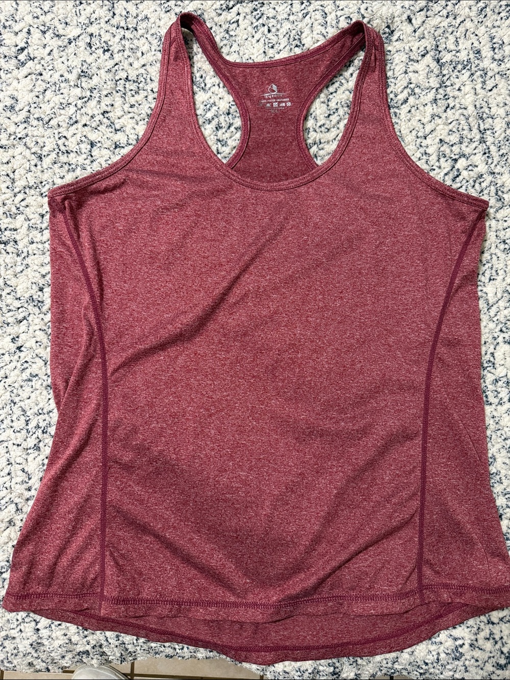 Women’s Racerback Tank Top - Burgundy Heather